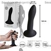 Dildo negro con sopapa flexible